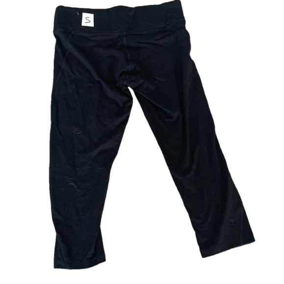 Women's PINK Black Yoga Leggings Size S - Picture 3 of 4